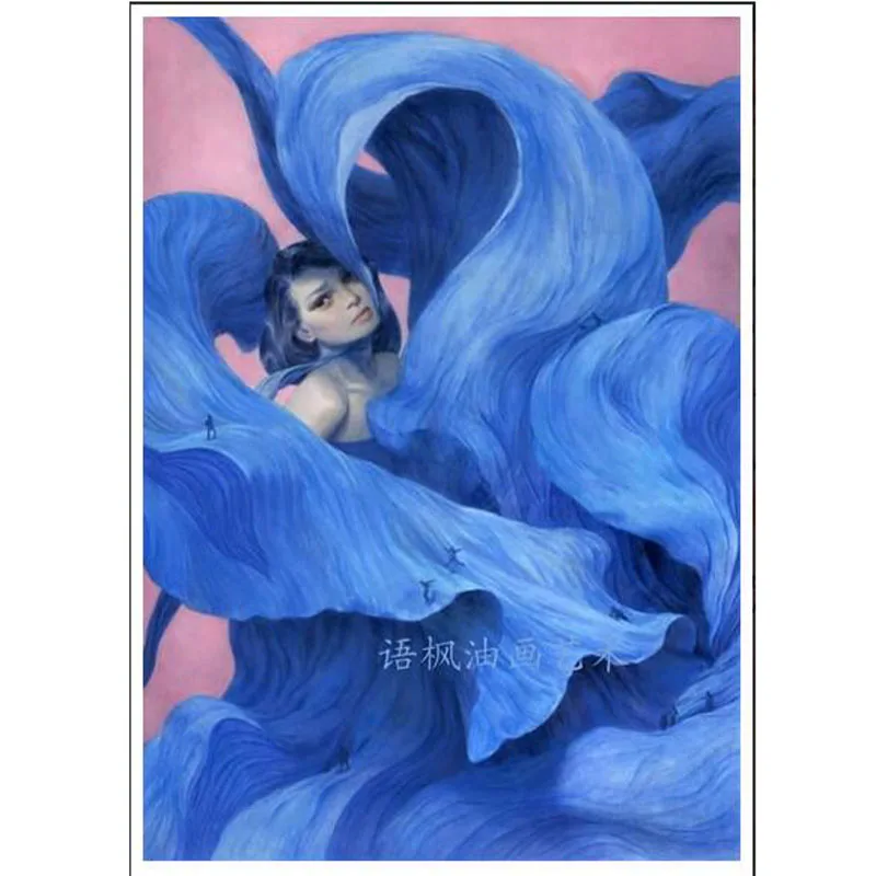 Ручная роспись Портрет Масляная живопись Холст Искусство Современная