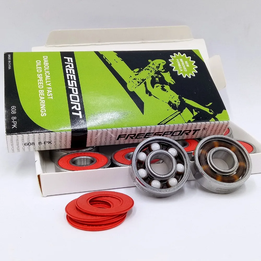 FREESPORT 8 шт. 608 гибридные керамические подшипники фотоподшипники 8*22*7 мм подходят