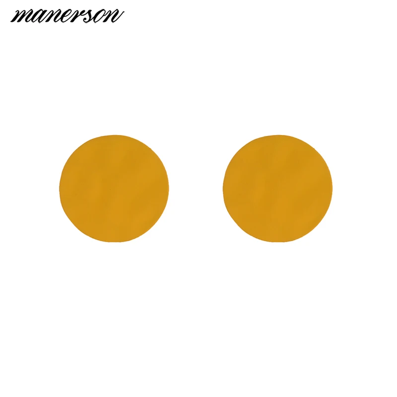 Manerson новые поступление круглый металлический Серьги себе Богемия Мода