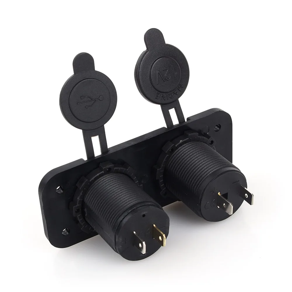 New Arrive 2018 12V Dual USB Car Cigarette Lighter Socket Splitter Charger Power Adapter Outlet Accessories | Автомобили и