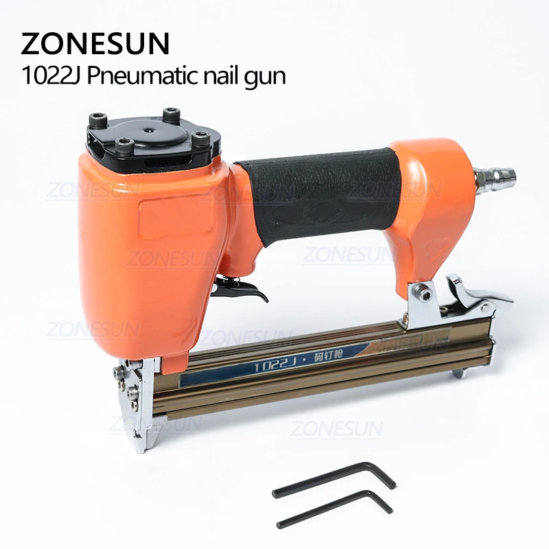 ZONESUN ZS 1022 строительный пистолет пневматический микропиннер гвоздезабивной без