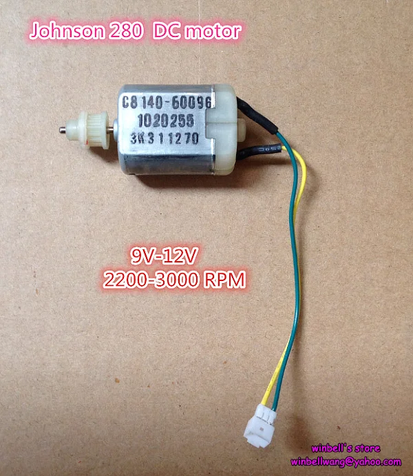 Оригинал Джонсон 9-12V микро DC мотор 18*24*30 5 мм щетка углеродная 280 с пластиковой