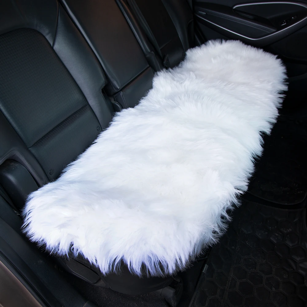 KAWOSEN Back Car Seat Cover Faux Fur Universal Size For More Artificial Plush Rear Cushion Auto Interior Accessories LFFS01 | Автомобили и