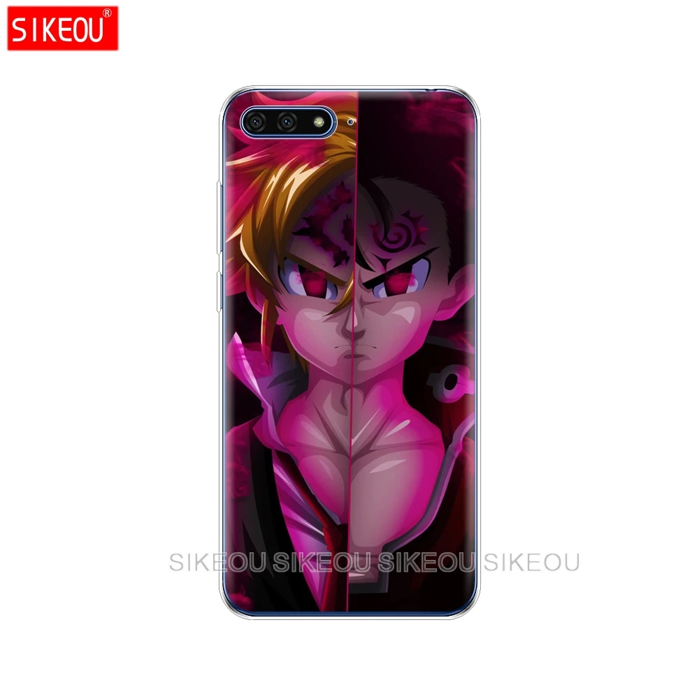Силиконовый чехол для телефона Huawei Honor 7A PRO 7C Y5 Y6 Y7 Y9 2017 2018 Prime Nanatsu no Taizai 7 Seven Deadly