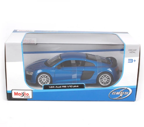 Maisto 1:24 Audi R8 V10 плюс литой модельный автомобиль игрушка для детей Подарки в коробке