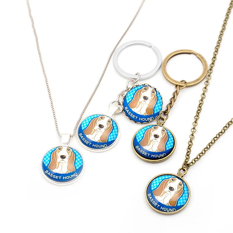 DIY Собака Ювелирные наборы Брелок Брошь Цепочки и ожерелья для Для женщин мужчин