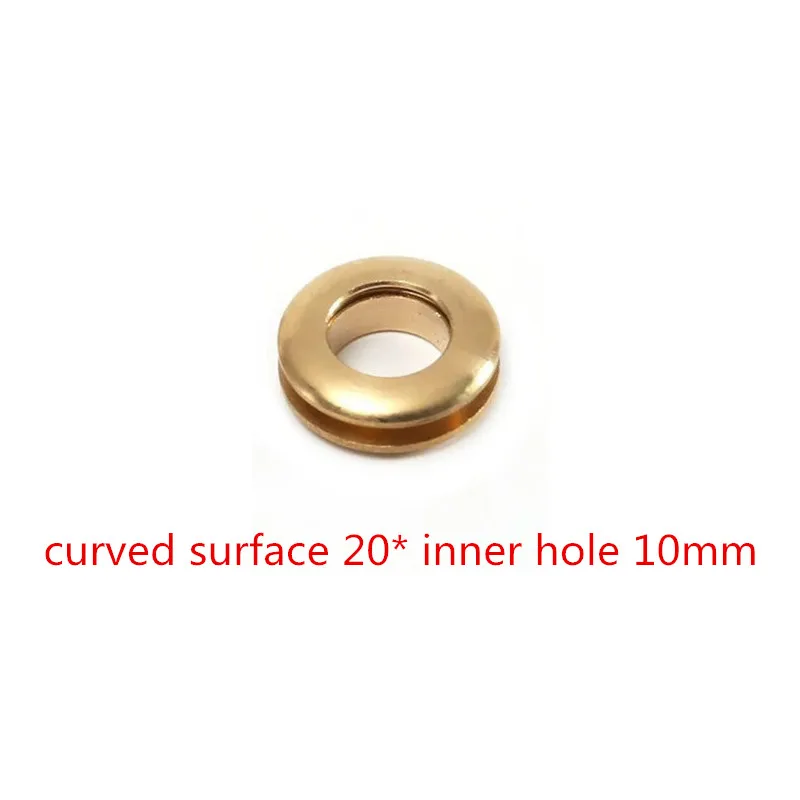 curved 20 10mm XUNZHE 4 шт. DIY материалы латунный газовый глаз винт пряжки люверсами, заклепками и пряжкой шнурки для глаз с эффектом Металлика кожаная сумка для ручной клади отверстие ушко инструмент - Цвет: curved 20 10mm