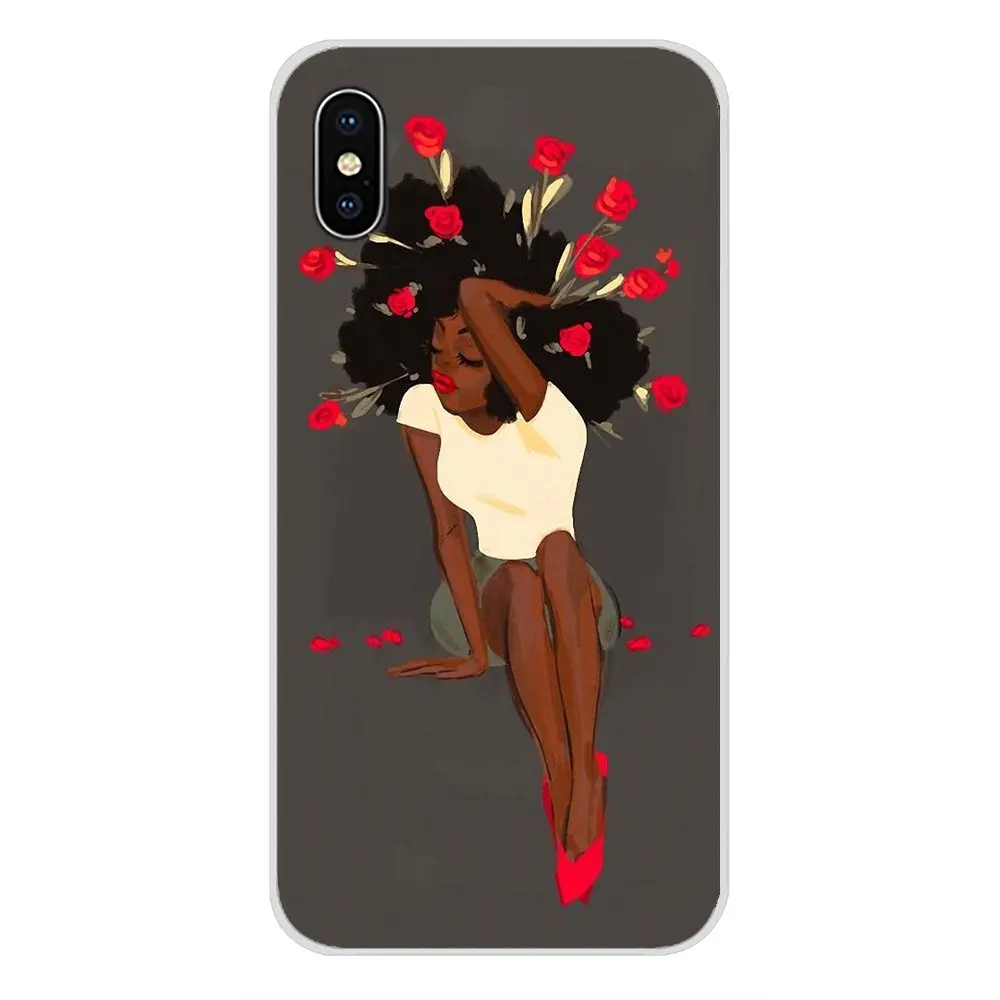 Аксессуары чехлы для телефонов Samsung Galaxy A5 A6S A7 A8 A9S Star J4 J6 J7 J8 Prime Plus 2018 Black Girl MELANIN