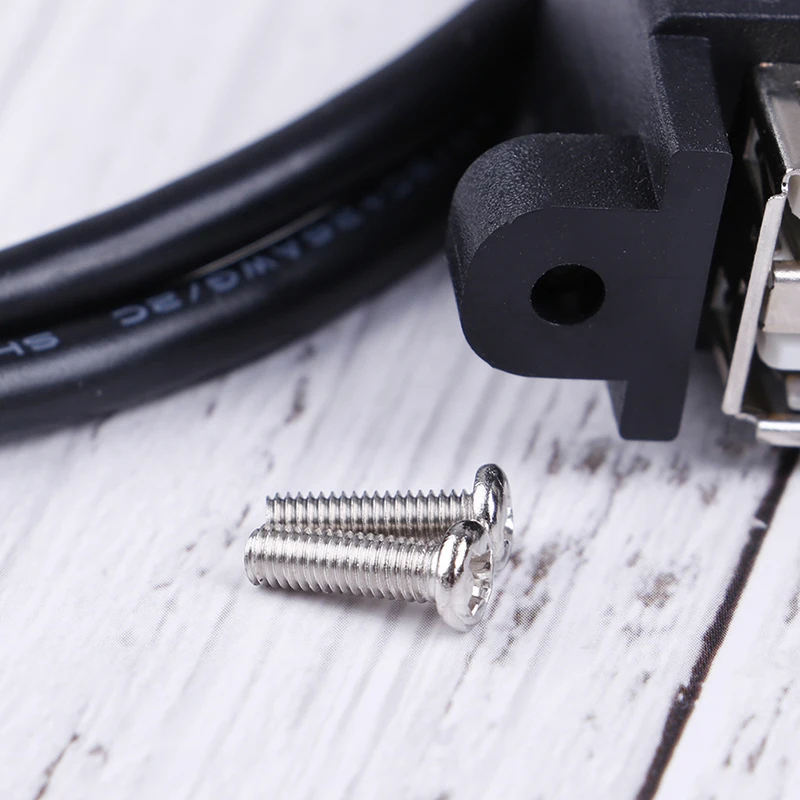 1 шт. двойной USB 2 0 удлинитель Профессиональный гнездо панель крепление к A мужской