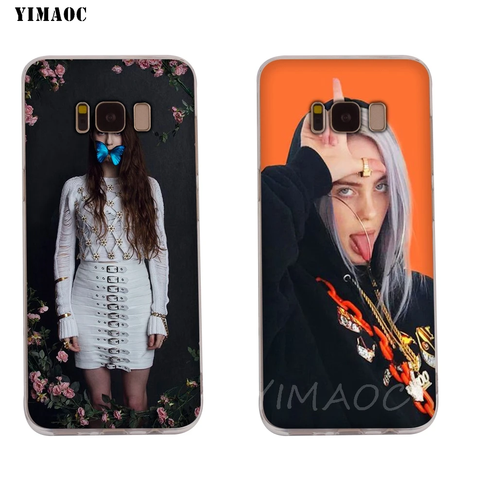 Мягкий чехол YIMAOC Jasmine Van den Bogaerde для Galaxy j3 j5 j6 j7 A5 2016 2017 A6 A9 2018 Note 8 9 S7 edge S8 S9 S10 Plus S10e |