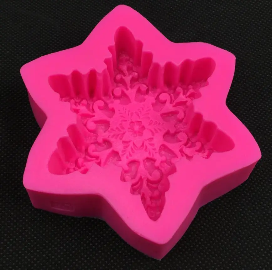 Снежинка форма Шоколадные конфеты Jllo 3D Силиконовая Мультфильм Figre/инструменты