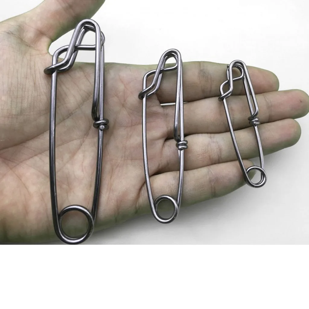 

30 pieces Ocean Sea Boat Fishing Longline Snap Long Line Clip Line Tuna Clip 60mm Strong Stainless Steel