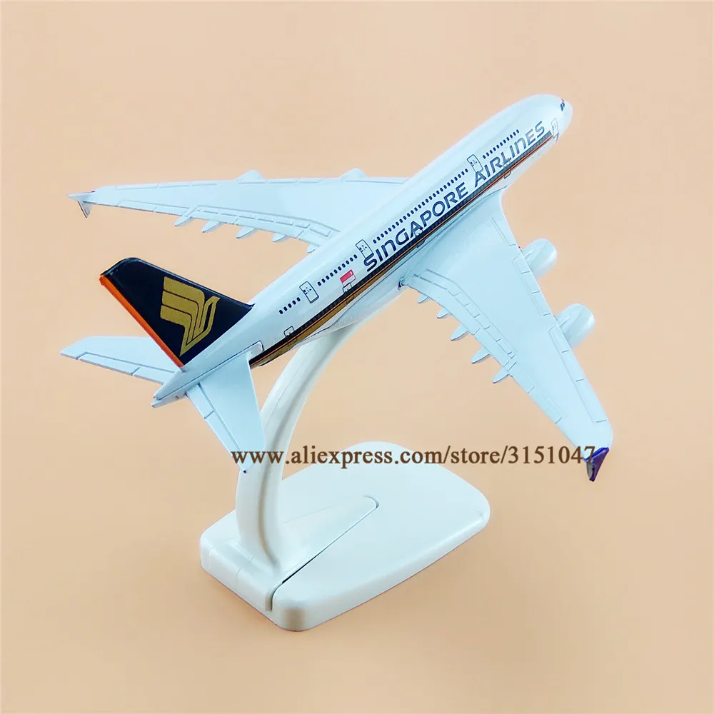 Сплав металла Air Singapore Airlines A380 модель самолета Airbus 380 Airways Стенд Детские Подарки 16