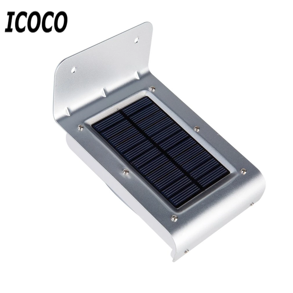 ICOCO светодиодный солнечный датчик света 16 светодиодов водонепроницаемый
