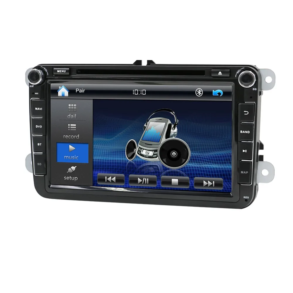 Автомобильный 2din VW дешевые dvd плееры для Volkswagen GOLF VI навигация GPS Bluetooth Радио USB IPOD