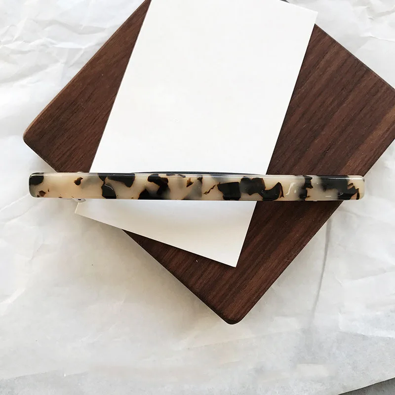 1 beige SOHOT, новинка,, уксусная кислота, черепаховая, женская одежда для волос, акриловая, сердце, минималистичные заколки для волос, OL, модный подарок для волос - Окраска металла: 1 beige
