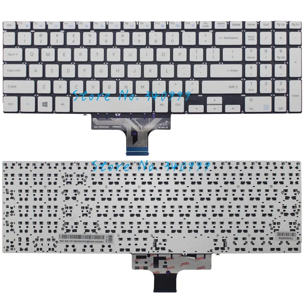 

Новая белая клавиатура для Samsung NP500R5H 500R5L, NP500R5K, NP500R5L, США