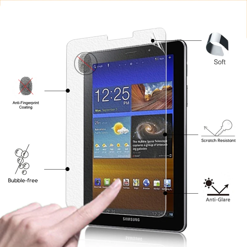 Лучшая Антибликовая матовая защитная пленка для планшета Samsung Galaxy Tab 10. 1 P6800 P6810 7