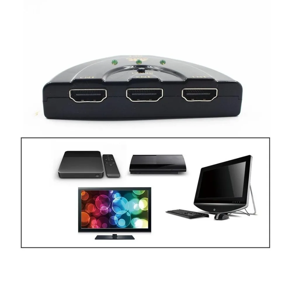 3 К в 1 выход порты 4 к * 2 HDMI переключатель Splitter видео АВТО Switcher концентратор