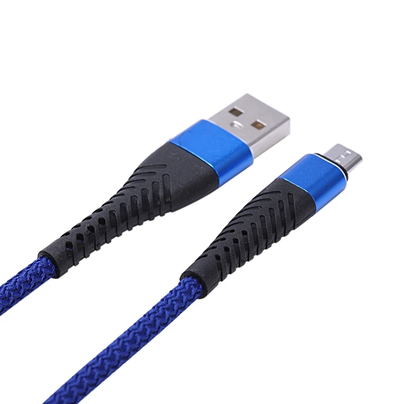 1 м Micro USB Плетеный рыбий хвост прочный кабель для быстрой зарядки данных Android Xiaomi