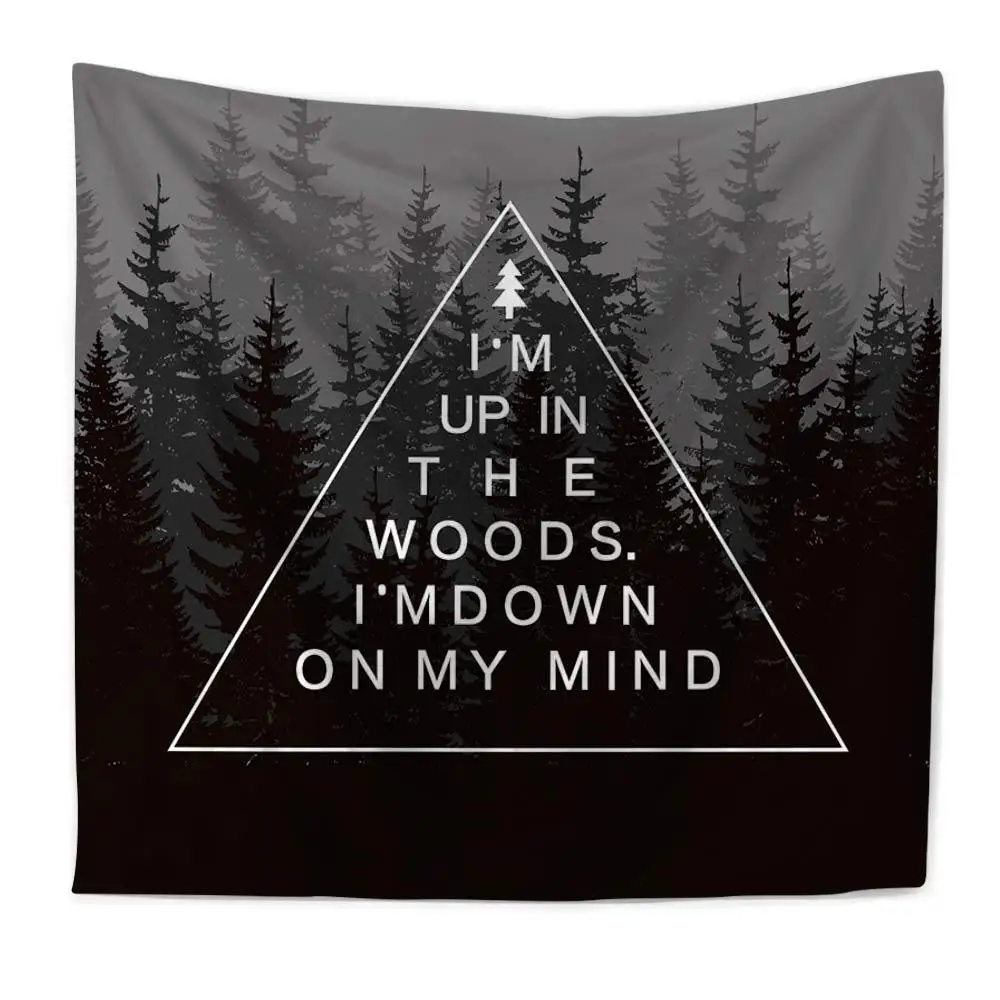 Скандинавском стиле домашняя гобелен настенная лес пляжное полотенце одеяло