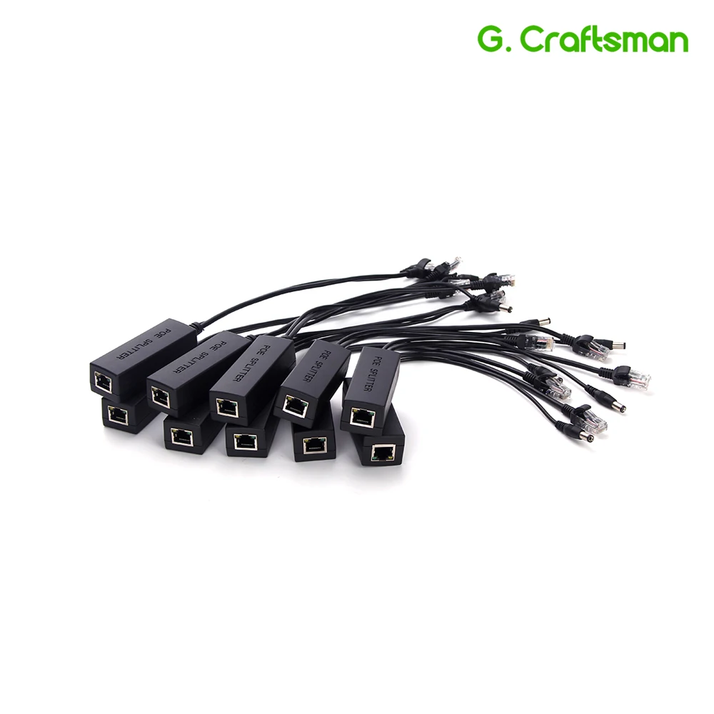 G. Craftsman PoE сплиттер 48 В вход и 12 В выход мощность над Ethernet сплиттер адаптер 12 В DC IP камера конвертировать в POE камера