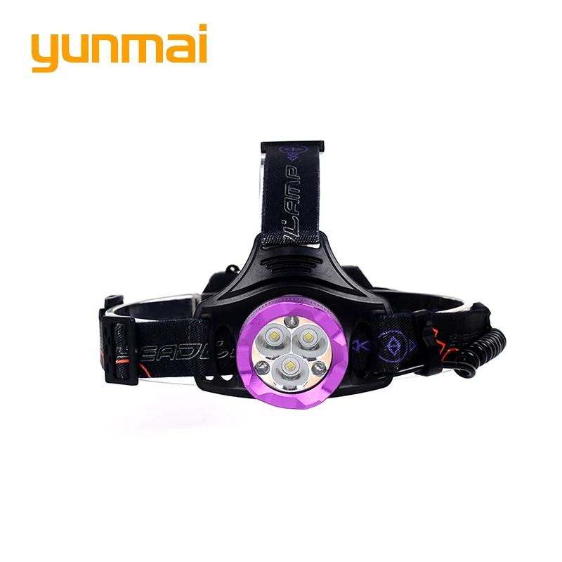 Usb люмен 6 светодиодных фар с SOS свистком красный свет 3 * XML T6 + налобных фонаря 18650