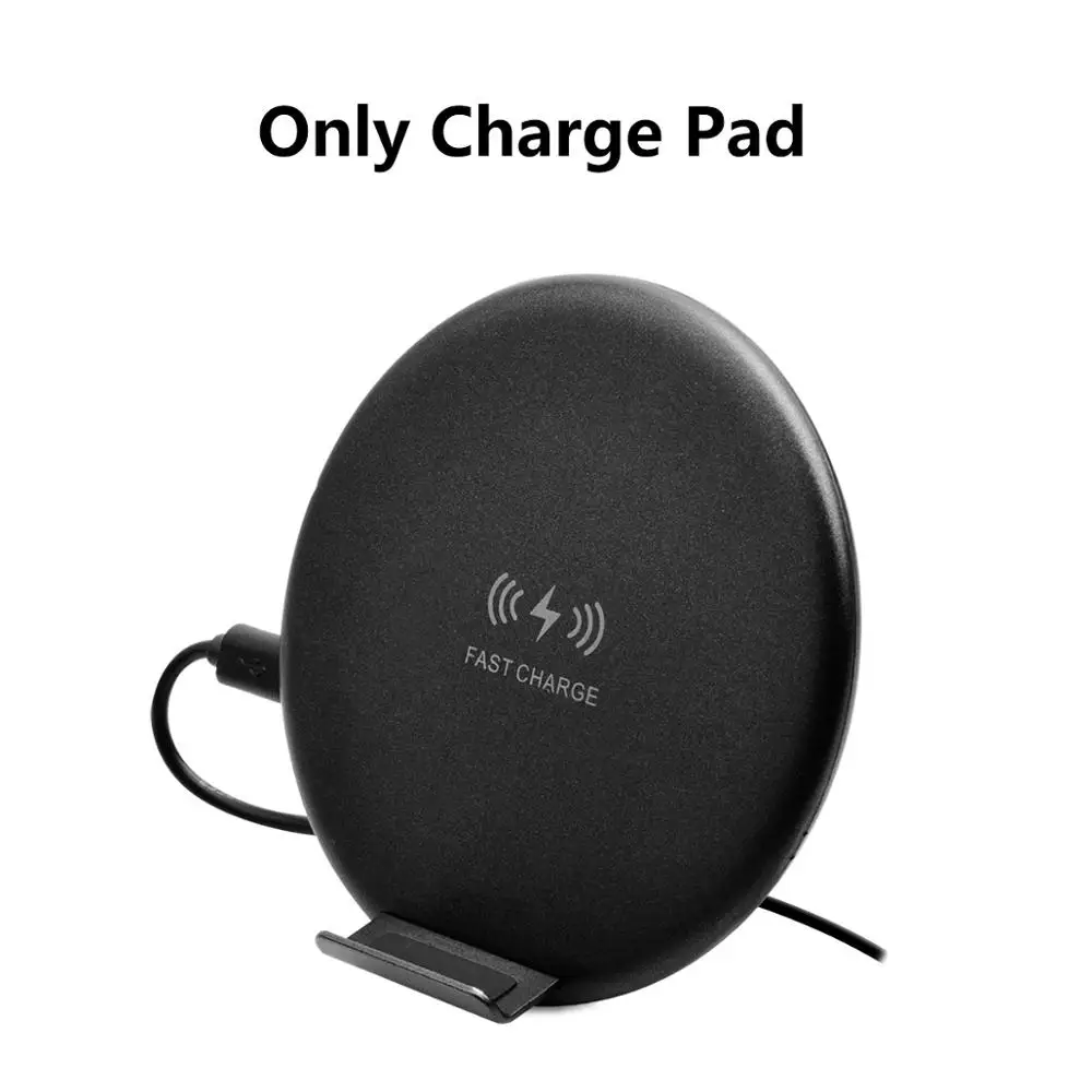wireless charger ANMONE Qi Беспроводное зарядное устройство Max 10 Вт Беспроводная зарядка для мобильного телефона зарядное устройство двойной режим USB зарядное устройство для телефона - Тип штекера: wireless charger