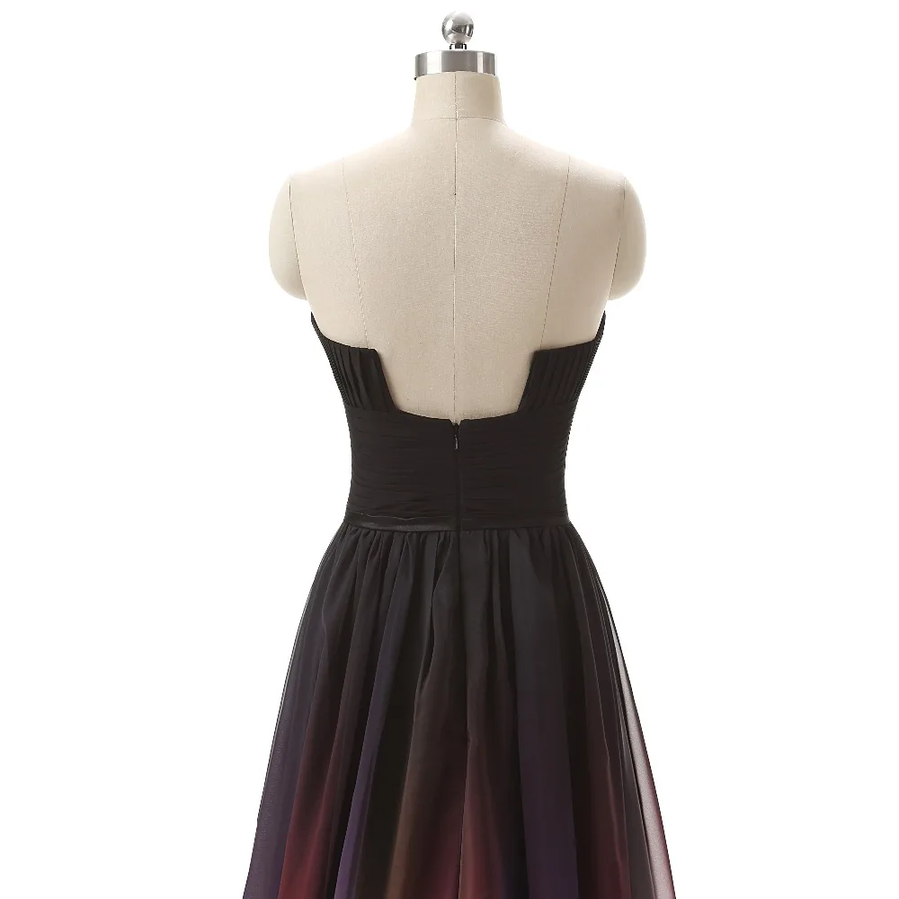 Шифоновое платье с градиентным эффектом на молнии сзади | Свадьбы и торжества