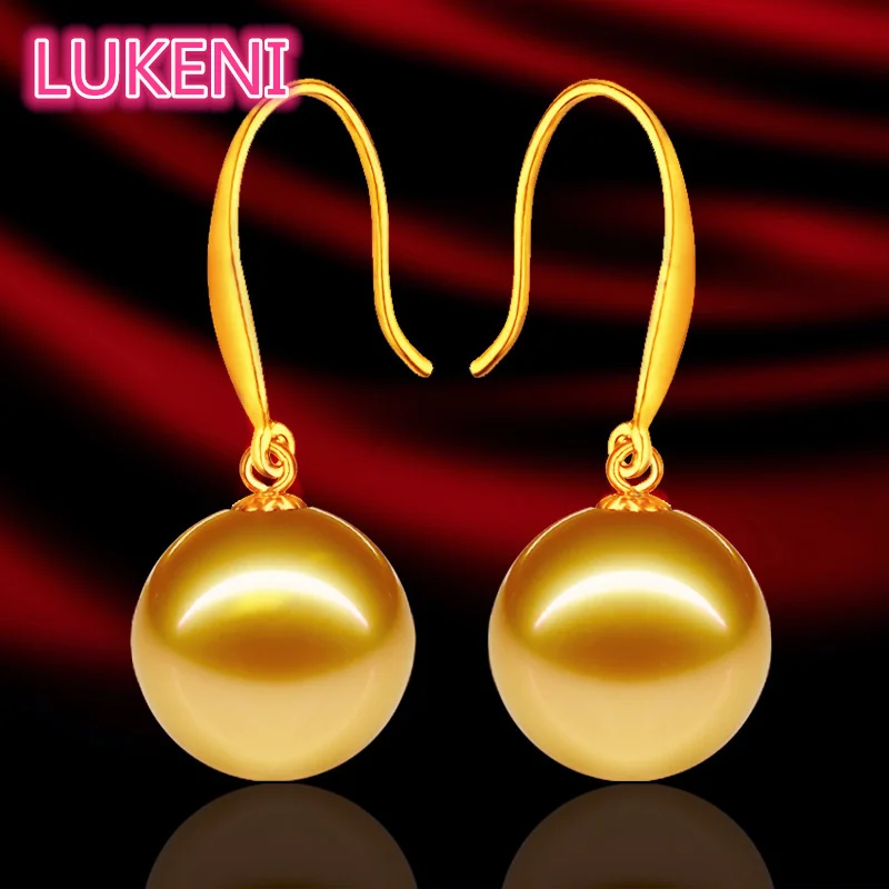 Женские круглые серьги подвески с жемчугом 10 12 мм|drop earrings|earrings fashionearrings style |