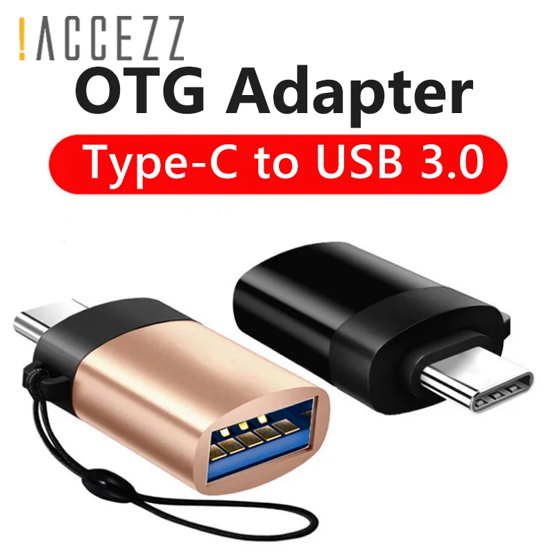 ACCEZZ 2 шт. 3 шт. Тип C OTG адаптер USB 3,0 для samsung S8 huawei P20 Xiaomi Mi8 Lite type-C Мужской Android зарядный разъем