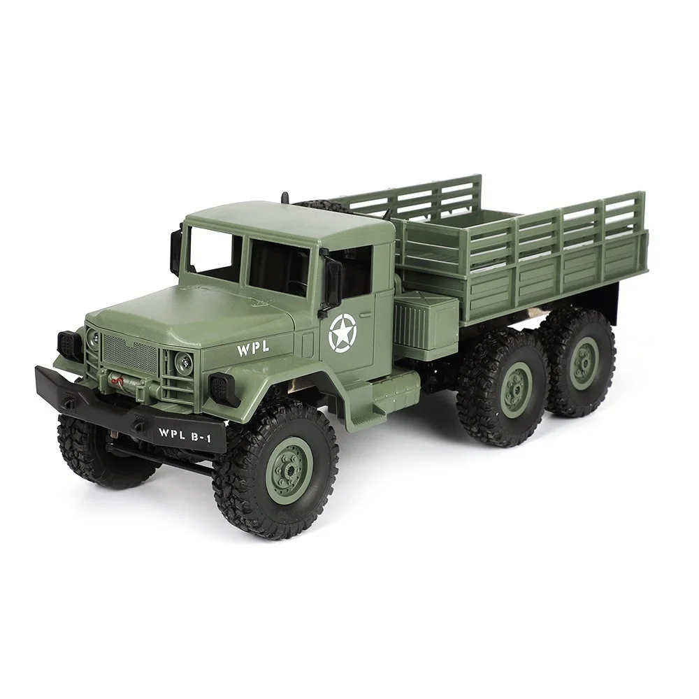 Автомобиль с дистанционным управлением военный грузовик WPL DIY/готовый к