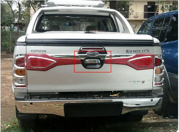 Для Toyota Hilux обратный задний вид багажника парковочная резервная камера Багажник Ручка хромированная крышка