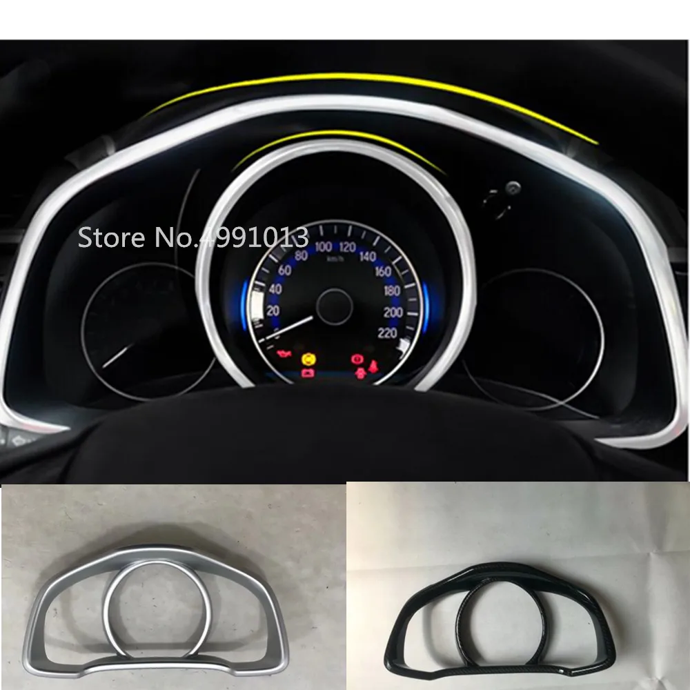 Для Honda Fit Jazz автомобильный гарнир крышка детектор Отделка приборной панели метр приборная панель Датчик рамка 1 шт