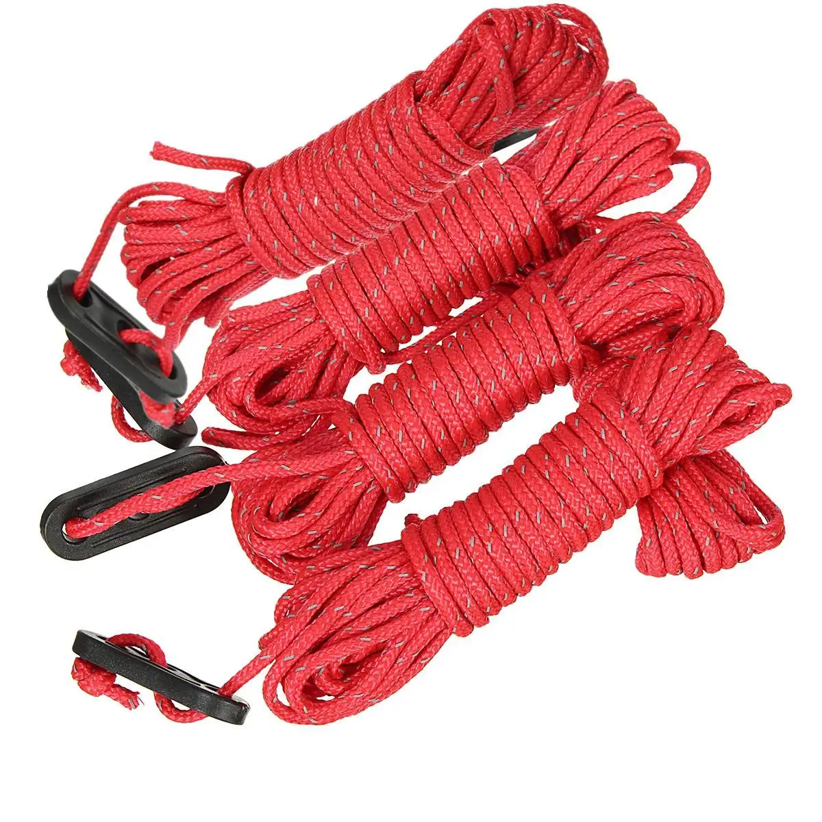 4PCS Tent Rope Red Водонепроницаемый тент для пляжа, солнцезащитный козырек, брезент, ультралегкий, УФ, садовый тент, навес, солнцезащитный козырек, для кемпинга, гамак, дождь, муха - Цвет: 4PCS Tent Rope Red