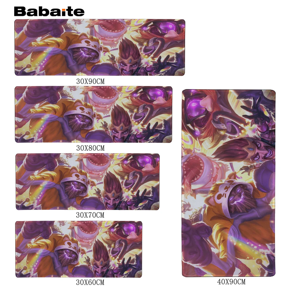 Babaite узор сделай сам прочный игровой нескользящий Силиконовый коврик для мыши