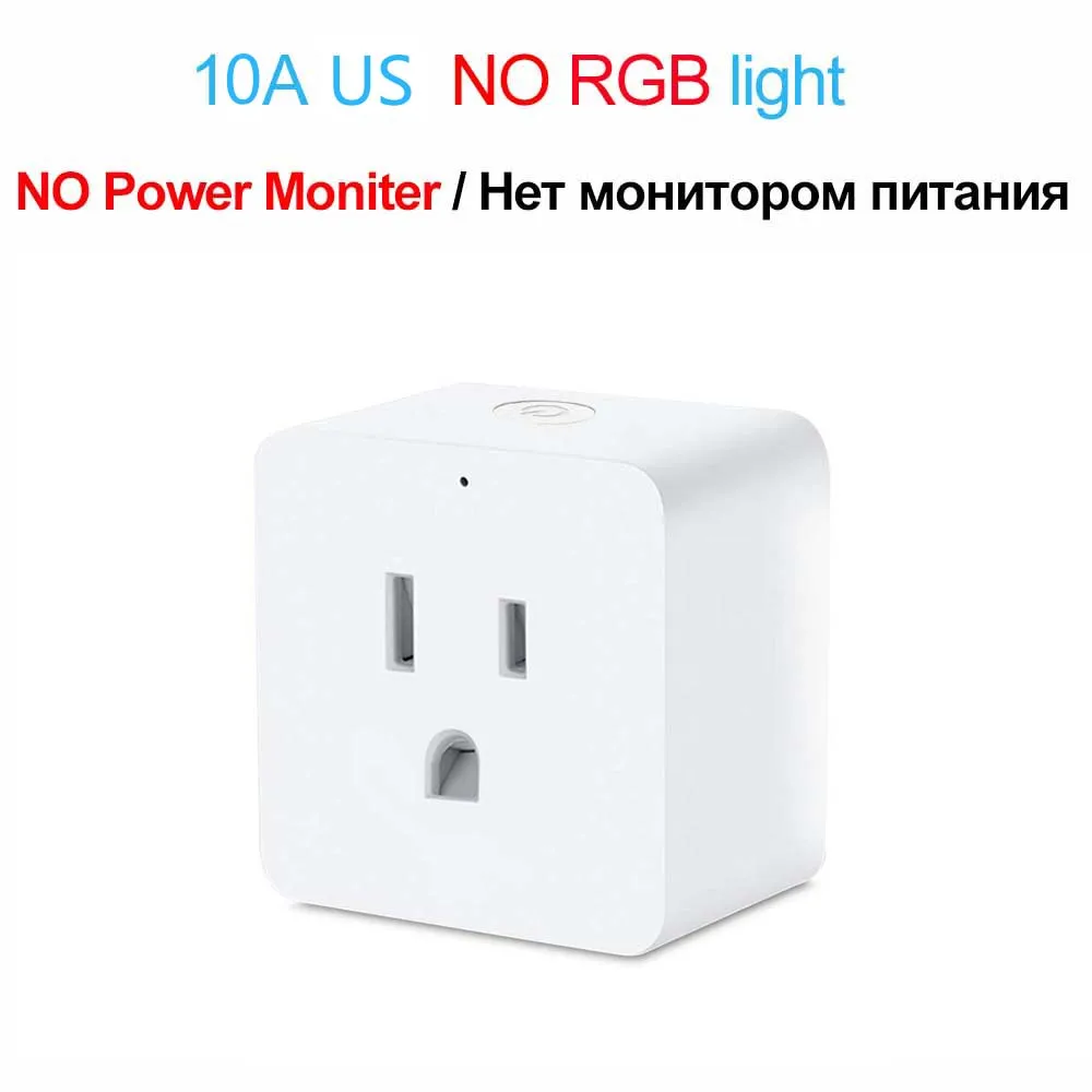 US NO Power Monitor AVATTO 16A умная розетка с Alexa, Google Home аудио голосовое Беспроводное управление, 2,4G Wifi умная розетка с Android IOS Телефон - Цвет: US NO Power Monitor