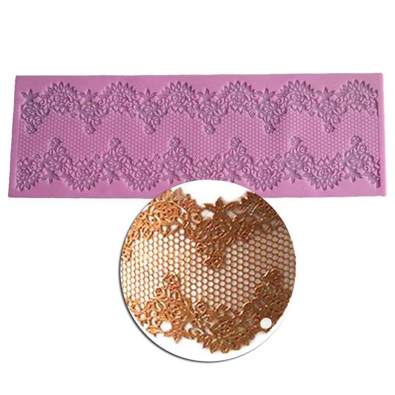 Silicone Mold Sugar Lace Mat Decoration Fondant Cake Kitchen Accessories | Дом и сад