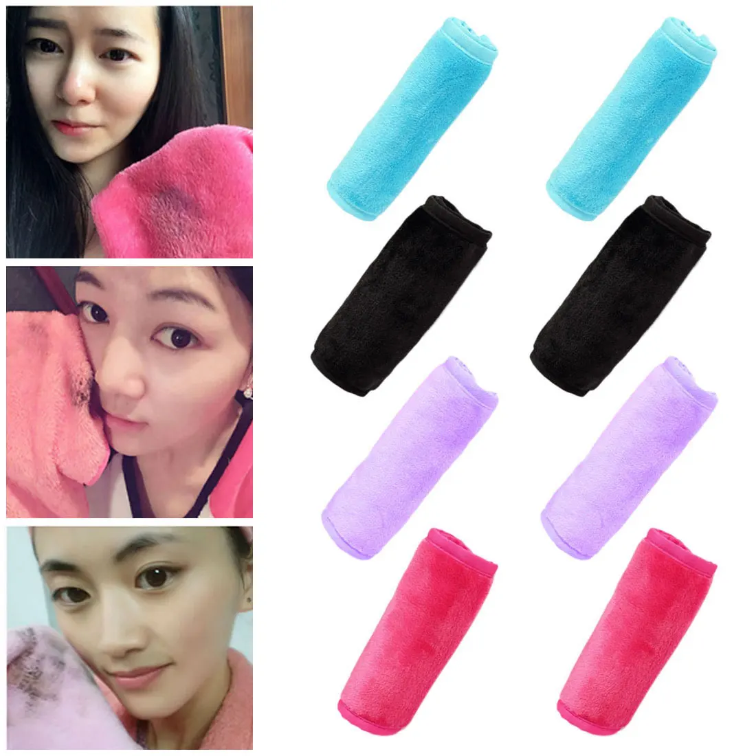 1 шт. многоразовые полотенца из микрофибры для очищения лица|Средство снятия