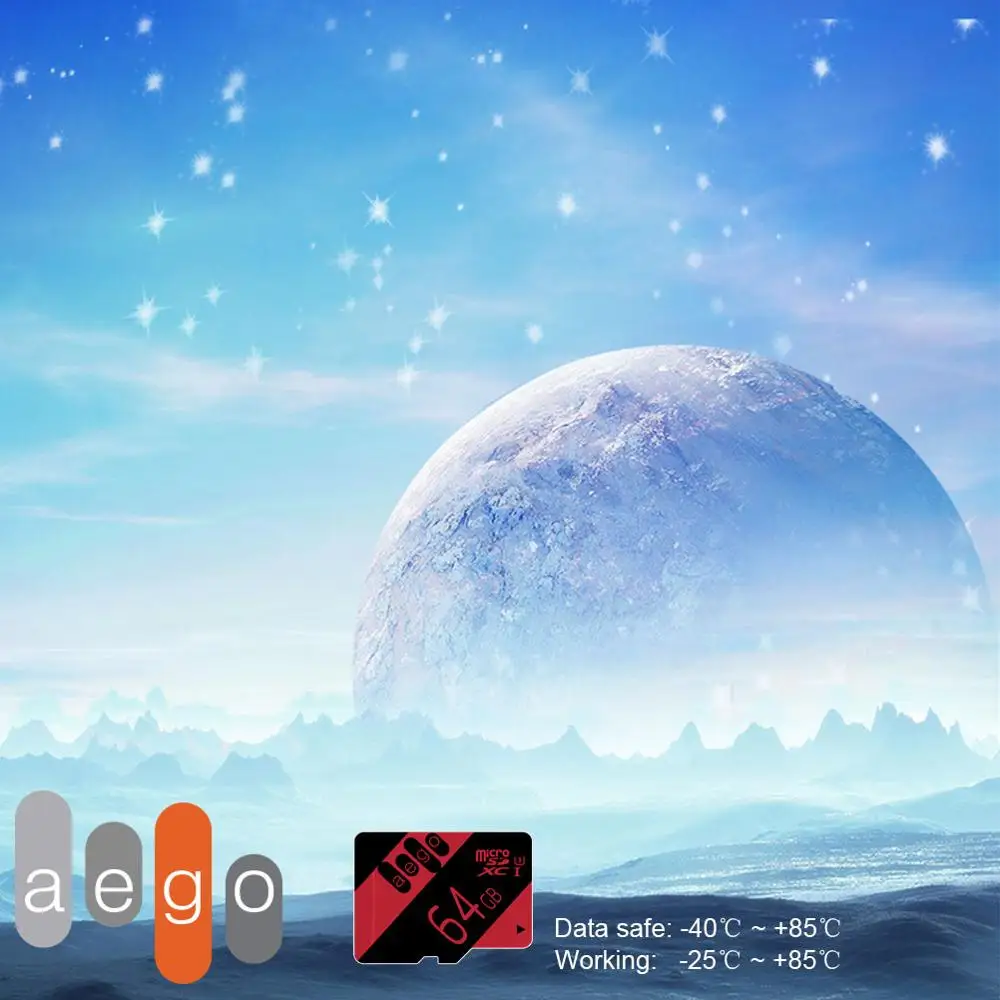 AEGO Micro SD 16 ГБ Class10 Карта Памяти Flash 8 ГБ/16 ГБ/64 ГБ/128 ГБ UHS-1 Micro SD Карта Памяти Для Смартфонов Tablet Камеры