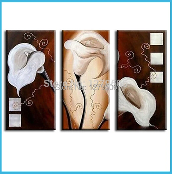 Ручная роспись абстрактные Масляные картины на холсте подвесная картина белые