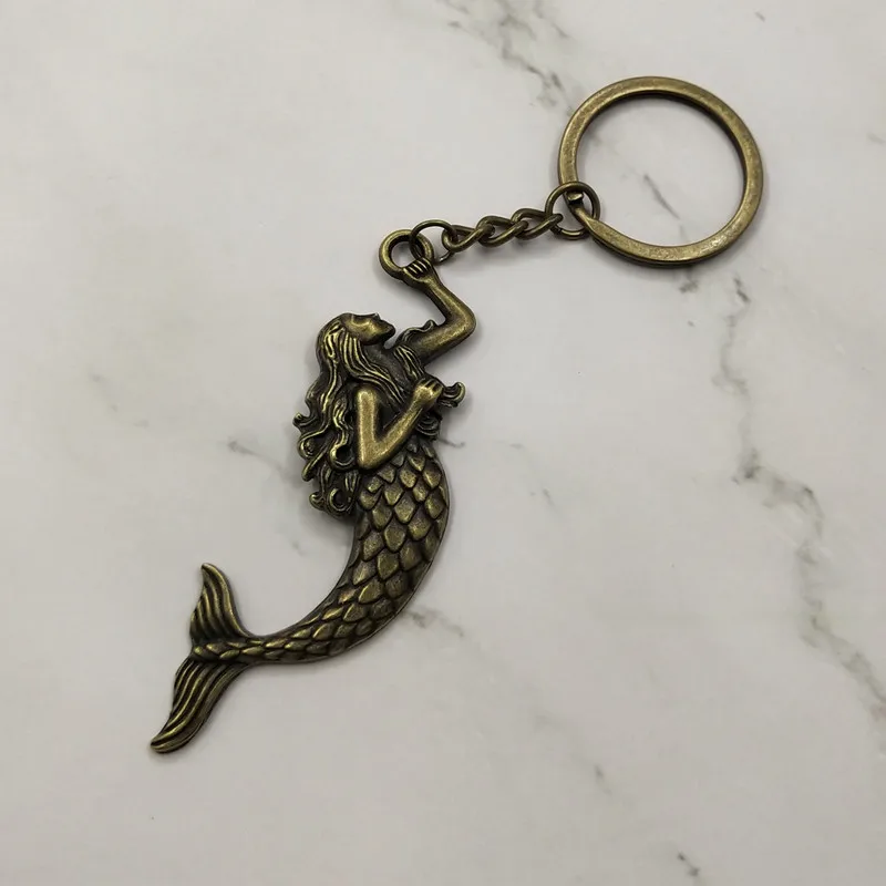 Новая мода брелок Подвески Медальоны русалки DIY мужские ювелирные изделия для