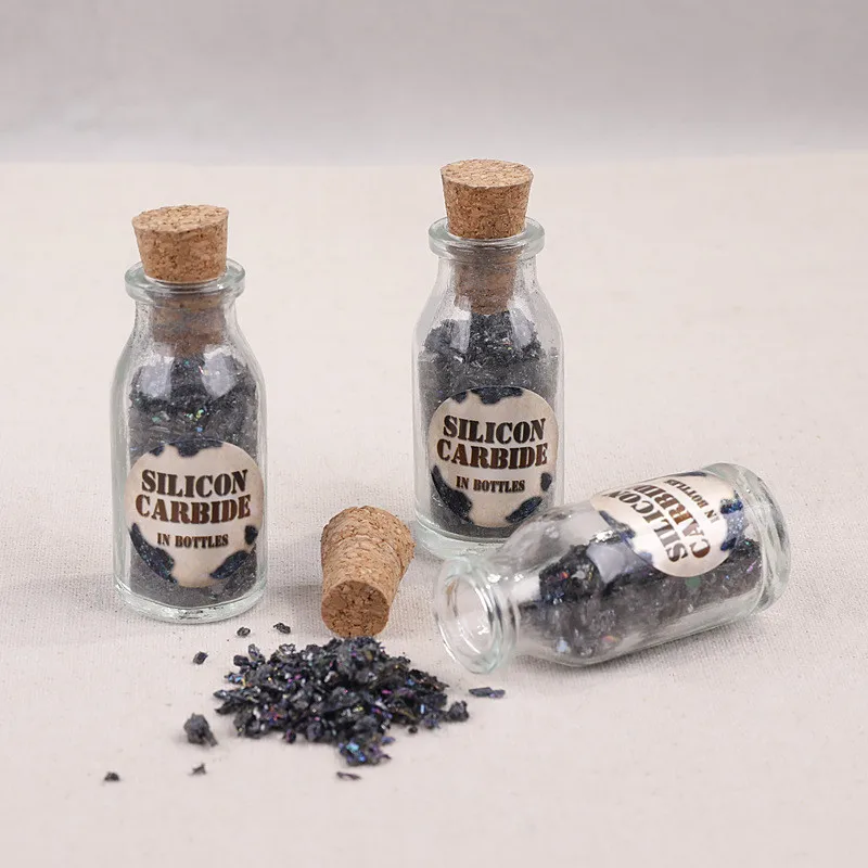 1 Bottle Of Coal Crystal Gravel Specimen Decoration Natural Mineral Stone | Дом и сад