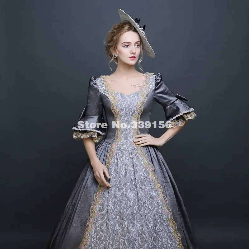 Горячая Распродажа модное серое платье времен Гражданской войны Южная Белль
