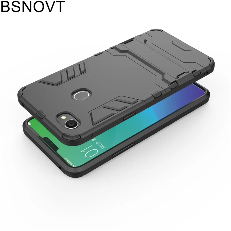 Bsnovt чехол для телефона OPPO F7 из мягкого силикона + Пластик Подставка-чехол