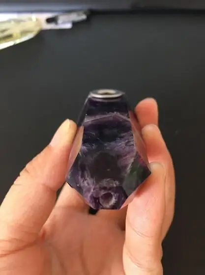 

1pcs 100% natural dream amethyst smoking pipe quartz points for gift