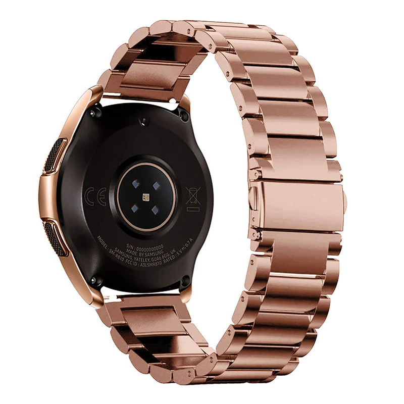 20 мм 22 ремешок для Samsung Galaxy Watch 42 46 браслет из нержавеющей стали подходит