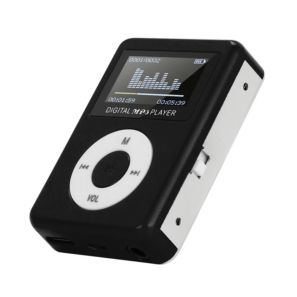 USB мини MP3-плеер ЖК-экран Поддержка 32 ГБ Micro SD TF карта Мода Мини Спорт MP3 плеер Высокое качество