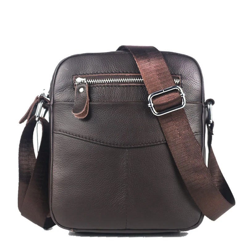 Натуральная кожа Мужская Мода Стиль Casual Crossbody тонкий слинг сумка портфель