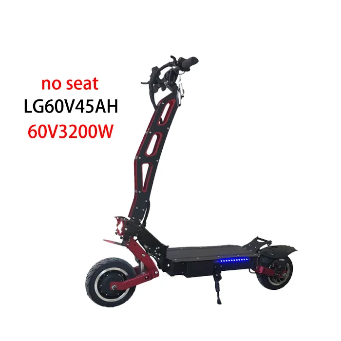 60V3200W LG45AH Высокая Скорость электрический скутер 60V 3200 Вт Электрический скейтборд Лонгборд электрический самокат для взрослых Электрический Скутер Складной профессиональный самокат - Цвет: 60V3200W LG45AH